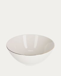 Taça grande Taisia de porcelana branco
