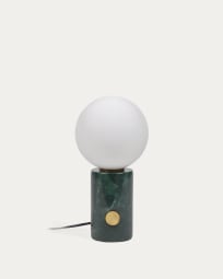 Lonela Tischlampe aus Marmor mit grünem Finish