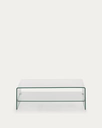 Mesa de centro Burano de vidro 110 x 55 cm