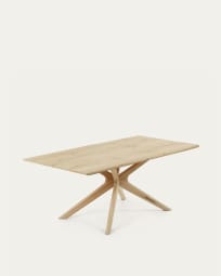 Τραπέζι Armande, δρύινος καπλαμάς με ειδική επεξεργασία λεύκανσης, 180 x 90 εκ