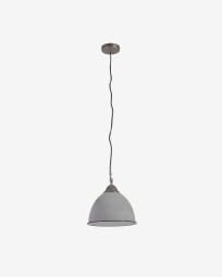 Neus ceiling lamp in metal with a grey finish