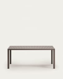 Tavolo da esterno Culip in alluminio finitura marrone 180 x 90 cm
