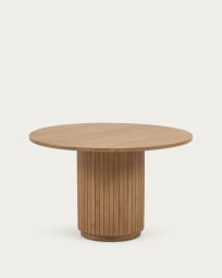 Ronde tafel Licia van massief mangohout met een natuurlijke afwerking Ø 120 cm
