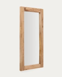 Maden wooden mirror with a natural finish 80 x 180 cm