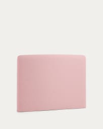 Testiera sfoderabile Dyla rosa per letto da 90 cm