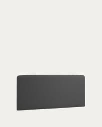 Dyla bedhoofdbord met afneembare hoes in zwart voor bed van 150 cm