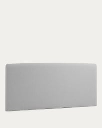 Dyla hoofdbord met afneembare hoes in grijs, voor bedden van 160 cm