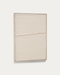 Πίνακας Maha, λευκό με οριζόντια γραμμή, 52 x 72εκ