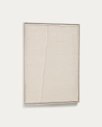 Biały obraz Maha z pionową linią 52 x 72 cm