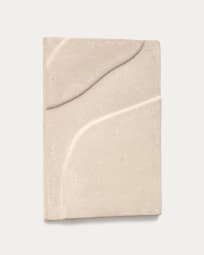 Quadro Mirta di cartapesta beige 40 x 58 cm