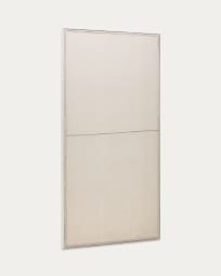 Cuadro Maha blanco con línea horizontal 110 x 220 cm