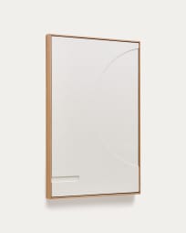 Schilderij Sefri met witte cirkelvormige geometrische vormen 60 x 90 cm