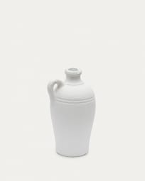 Palafrugell Vase aus Terrakotta weiß 36 cm