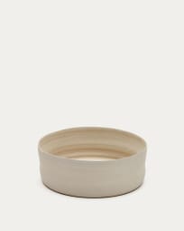 Ceramiczne naczynie do ozdoby stołu Macae z białej ceramiki, duże Ø 30 cm