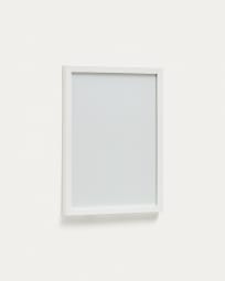 Marco de fotos Neale de madera con acabado blanco 29,8 x 39,8 cm