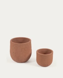 Set Simi di 2 vasi in terracotta Ø 34 cm / Ø 50 cm