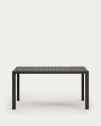 Tavolo da esterno Culip in alluminio finitura grigia 150 x 77 cm