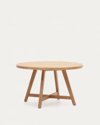 Urgell runder Tisch 100% outdoor aus massivem Eukalyptus Ø 130 cm FSC 100%