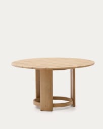 Xoriguer round table in solid eucalyptus wood Ø140 cm FSC 100%