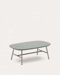 Table basse Bramant en acier finition mauve 100 x 60 cm
