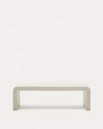 Aiguablava salontafel in wit cement, 135 x 65 cm