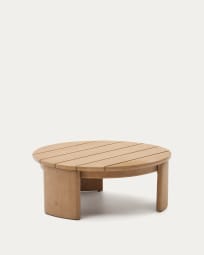 Xoriguer coffee table in solid eucalyptus wood Ø90 cm FSC 100%