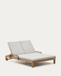 Sonsaura double sun lounger made from solid eucalyptus wood FSC 100%