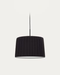 Guash lampenkap in zwart, Ø 40 cm
