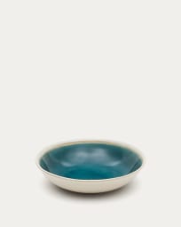 Piatto fondo Sanet in ceramica blu e bianco