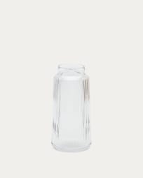 Claudia Vase aus transparentem Glas 25 cm