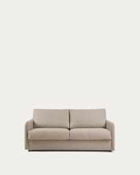 Sofa rozkładana Kymoon 2-osobowa visco chrono beżowa 140 cm