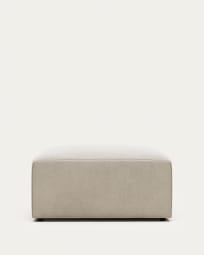 Blok pouffe in white, 90 x 70 cm FR