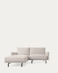 Galene 3 seater sofa with left-hand chaise longue in beige, 214 cm FSC Mix Credit