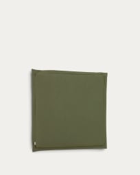 Capçal desenfundable Tanit de lli verd per a llit de 90 cm