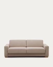 Sofa rozkładana Anley 4-osobowa beżowa 244 cm