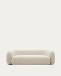 Martina 3-seater sofa in off-white bouclé 246 cm