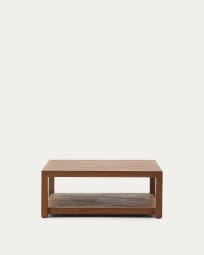 Tavolino da appoggio Sashi in legno massiccio di teak 90 x 90 cm