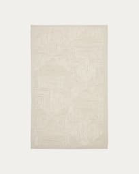 Catifa Sicali de jute blanc 160 x 230 cm