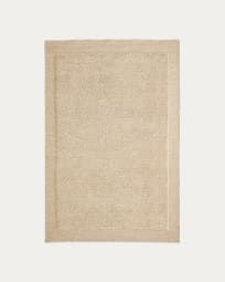 Tappeto Marely in lana beige 160 x 230 cm