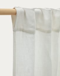 Cortina Malavella 100% linho branco 140 x 270 cm