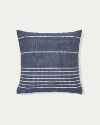 Polp blue striped cushion cover 100% PET 45 x 45 cm