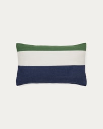Saigua multi-coloured striped cushion cover 100% PET 30 x 50 cm