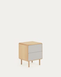 Anielle solid and ash veneer bedside table 50 x 58,4 cm
