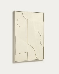 Quadro astratto Talin beige 60 x 90 cm