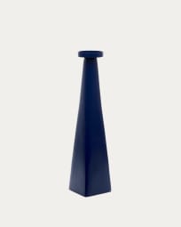 Yuba piccolo candelabro in alluminio blu