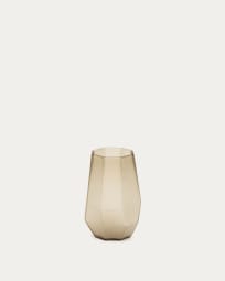 Vase Arai aus recyceltem Glas grau 16,5 cm