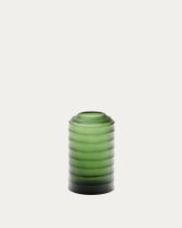 Bunce green, recycled-glass vase, 19.5 cm