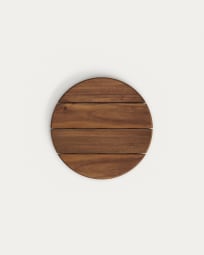 Suara round table top made of acacia wood in a walnut finish, Ø55 cm FSC 100%