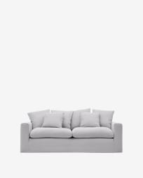 Nora 3-Sitzer Sofa 240 cm individuell gewählter Stoff C