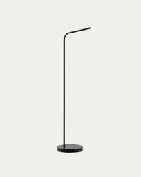 Nali metal portable lamp stand in a black painted finish